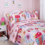 Happy Forest Pink Owl Duvet Cover Set Owl Bedding Set