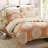 The Impression Of Seattle Orange Duvet Cover Set European Bedding Casual Bedding