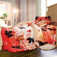 Milans Maple Leaf Winter Duvet Cover Set Flannel Bedding