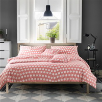 Biluoka Pink Bedding Set Luxury Bedding Scandinavian Design Duvet Cover Pillow Sham Flat Sheet Gift Idea
