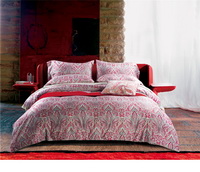 Mandy Red Bedding Set Luxury Bedding Collection Pima Cotton Bedding American Egyptian Cotton Bedding