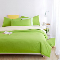 Beige Green Bedding Set Duvet Cover Pillow Sham Flat Sheet Teen Kids Boys Girls Bedding