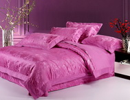 Luxuriant Movement Lilac 4 PCs Luxury Bedding Sets