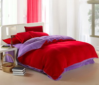 Cerise And Purple Coral Fleece Bedding Teen Bedding